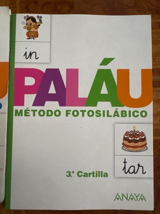 Paláu método fotosilábico. 1a. cartilla