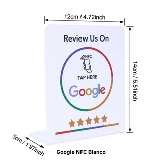 Tarteja NFC para dejar reseñas
