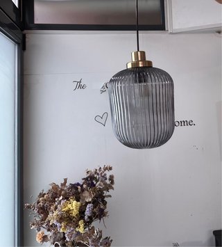 Lámpara colgante cristal y metal Decorativa