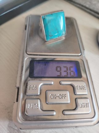 Anillo Plata 925 y Turquesa Ajustable