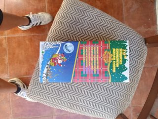 Muñeco Papá Noel con caja