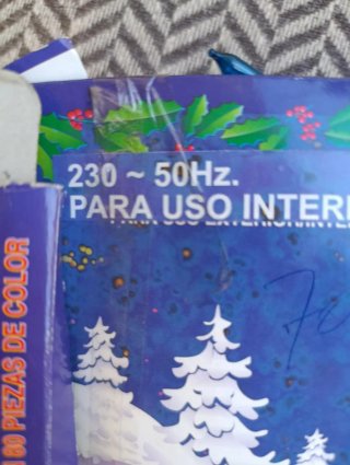 Muñeco Papá Noel con caja