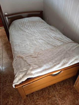 Estructura cama 110cm madera
