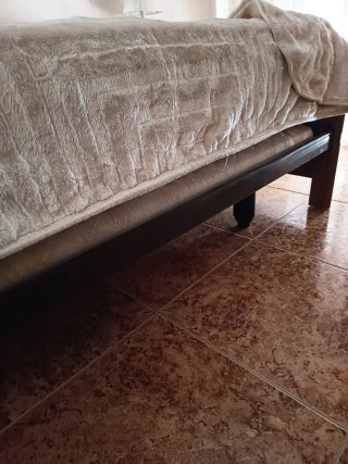 Estructura cama 110cm madera