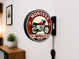 Cartel Luminoso Montesa Impala Vintage