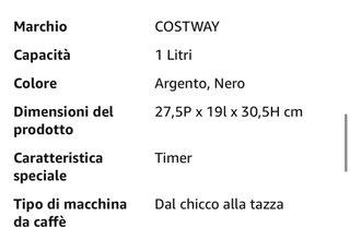 Macchina da Caffè Costway
