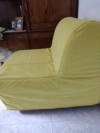Sofá cama abatible 90cm tela