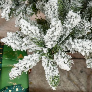 Árbol Navidad Artificial 225cm Nieve Ignífugo