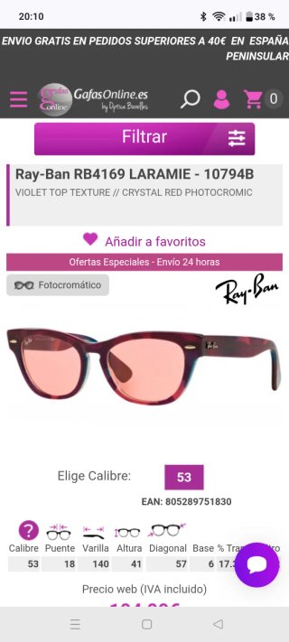 Gafas de Sol Ray-Ban