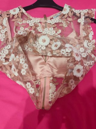 Conjunto 2 piezas fiesta/boda top encaje