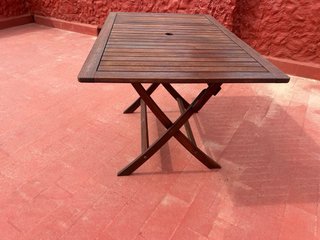 Mesa de terraza plegable madera Teka