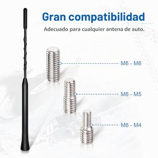 Antena de coche universal Eightwooo, Nueva