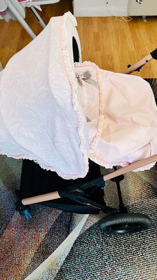 Carrito de bebé rosa kinderkraft air moov 2