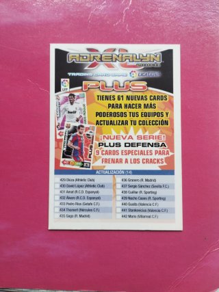 Trading card Plus Adrenalyn XL 2010-11