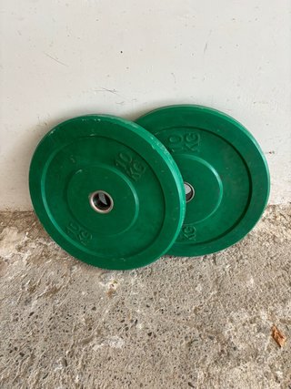 Discos Olímpicos 10 kg Verdes (2 unidades)