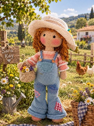 Muñeca Sarah Kay Crochet