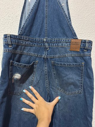 Peto vaquero desgastado talla S