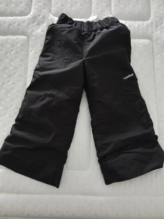Pantalón neve bambina Decathlon nero