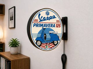 Cartel Luminoso Vespa Primavera 125 Vintage