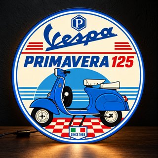 Cartel Luminoso Vespa Primavera 125 Vintage