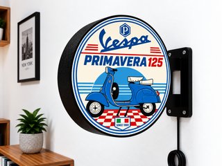 Cartel Luminoso Vespa Primavera 125 Vintage