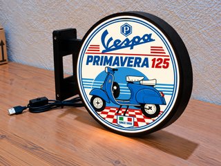 Cartel Luminoso Vespa Primavera 125 Vintage
