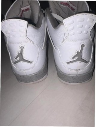 Jordan 4 Retro Blanco Oreo Talla 44