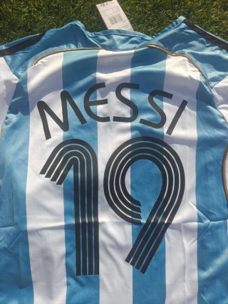 Camiseta Messi 19 2006 debut Argentina