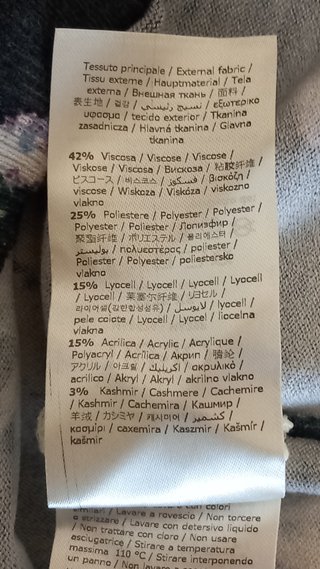Liu Jo Maglia Floreale Grigio Viola