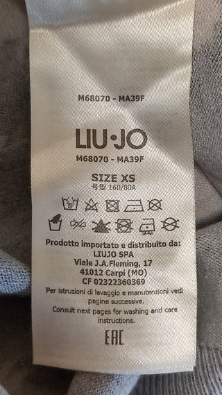 Liu Jo Maglia Floreale Grigio Viola