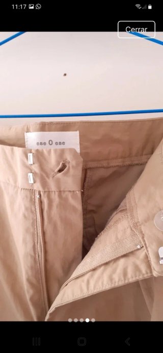 Pantalón ESE o ESE beige talla Xs però oveside
