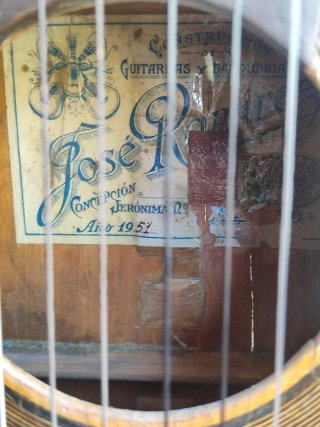 Guitarra Flamenca José Ramírez año 1951