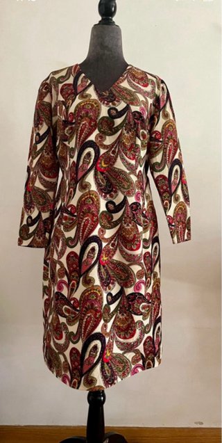 Vestido Paisley Años 60-70