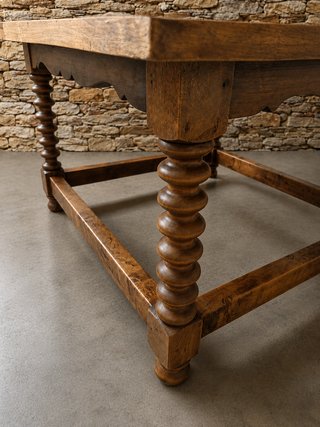 Mesa de centro madera maciza restaurada