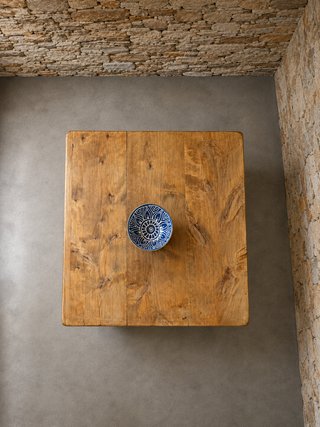 Mesa de centro madera maciza restaurada