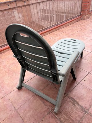 HAMACA RECLINABLE VERDE PLÁSTICO