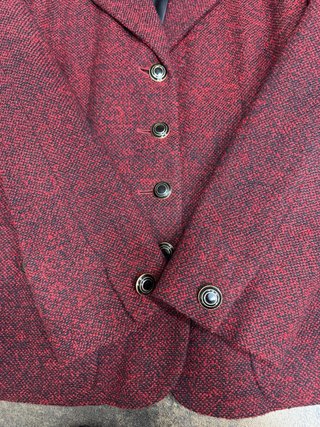 Blazer Moschino Cheap and Chic Lana Vergine Rosso