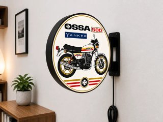 Cartel Luminoso OSSA Yankee 500 Vintage