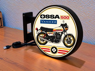 Cartel Luminoso OSSA Yankee 500 Vintage
