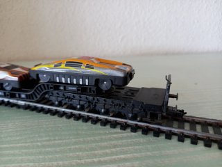Vagón góndola con coches