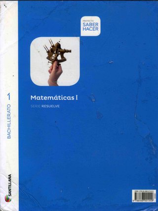 Libro Matemáticas I Bachillerato