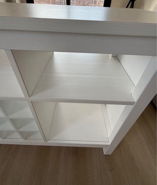Mesa consola blanca madera, poco uso, IKEA HEMNES