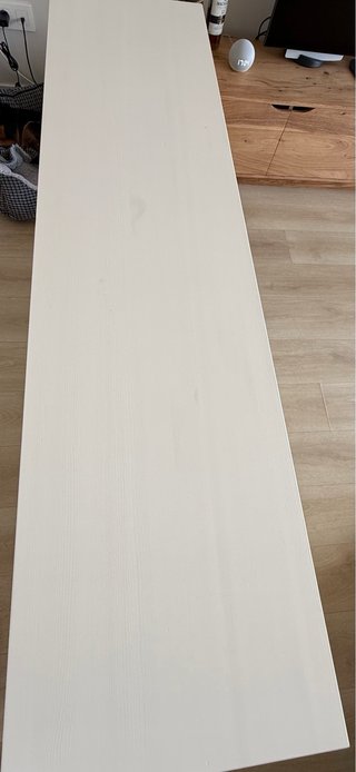Mesa consola blanca madera, poco uso, IKEA HEMNES