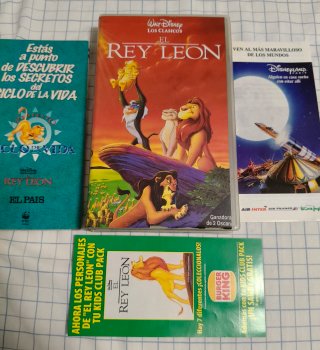 El Rey León VHS Clásicos Disney
