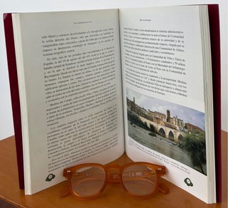 Lote:Decantador vino de diseño cristal  y libro