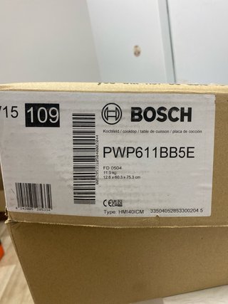 Placa Inducción Bosch Serie 4 Negra