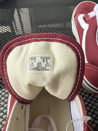Scarpe Vans Old Skool Rosse e Bianche
