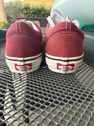 Scarpe Vans Old Skool Rosse e Bianche