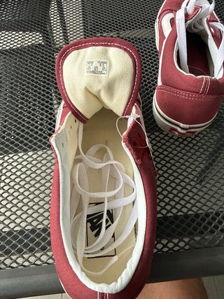 Scarpe Vans Old Skool Rosse e Bianche