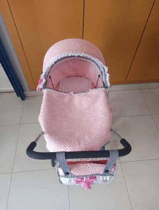 Cochecito Muñecas Rosa Clásico